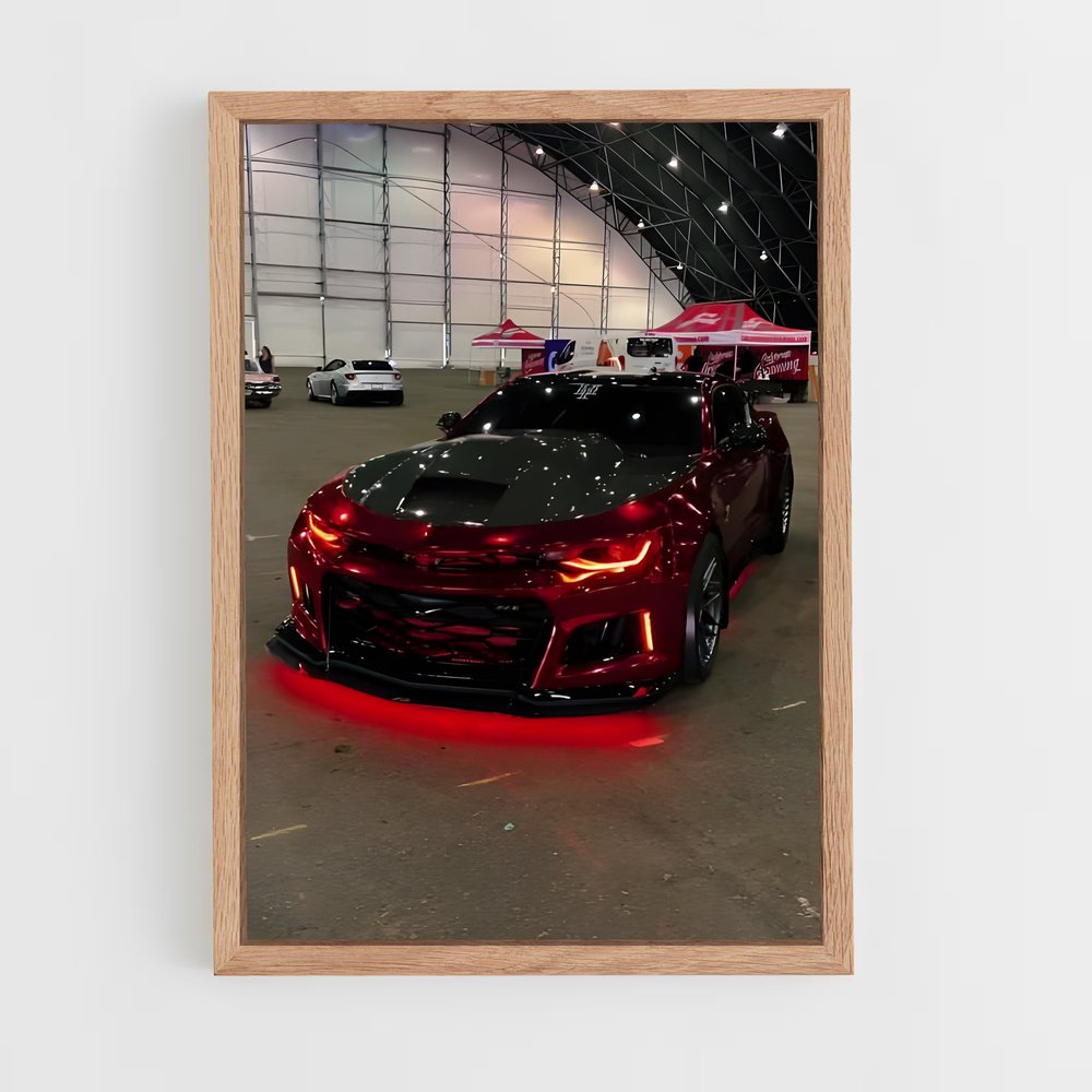 Poster Camaro en Lumières – affiche Chevrolet (vue 4)